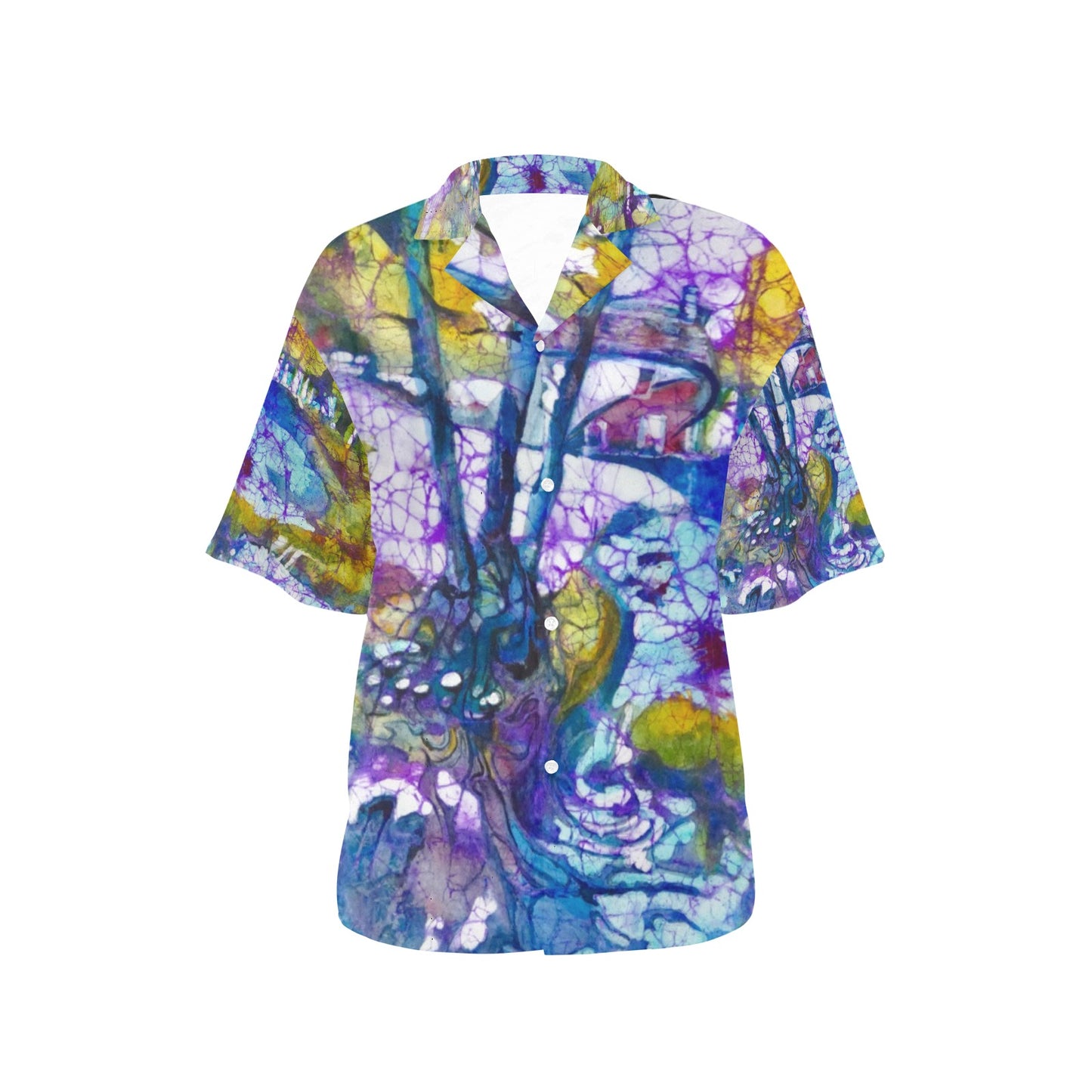 Batik Croatia Ladies Hawaiian Shirt