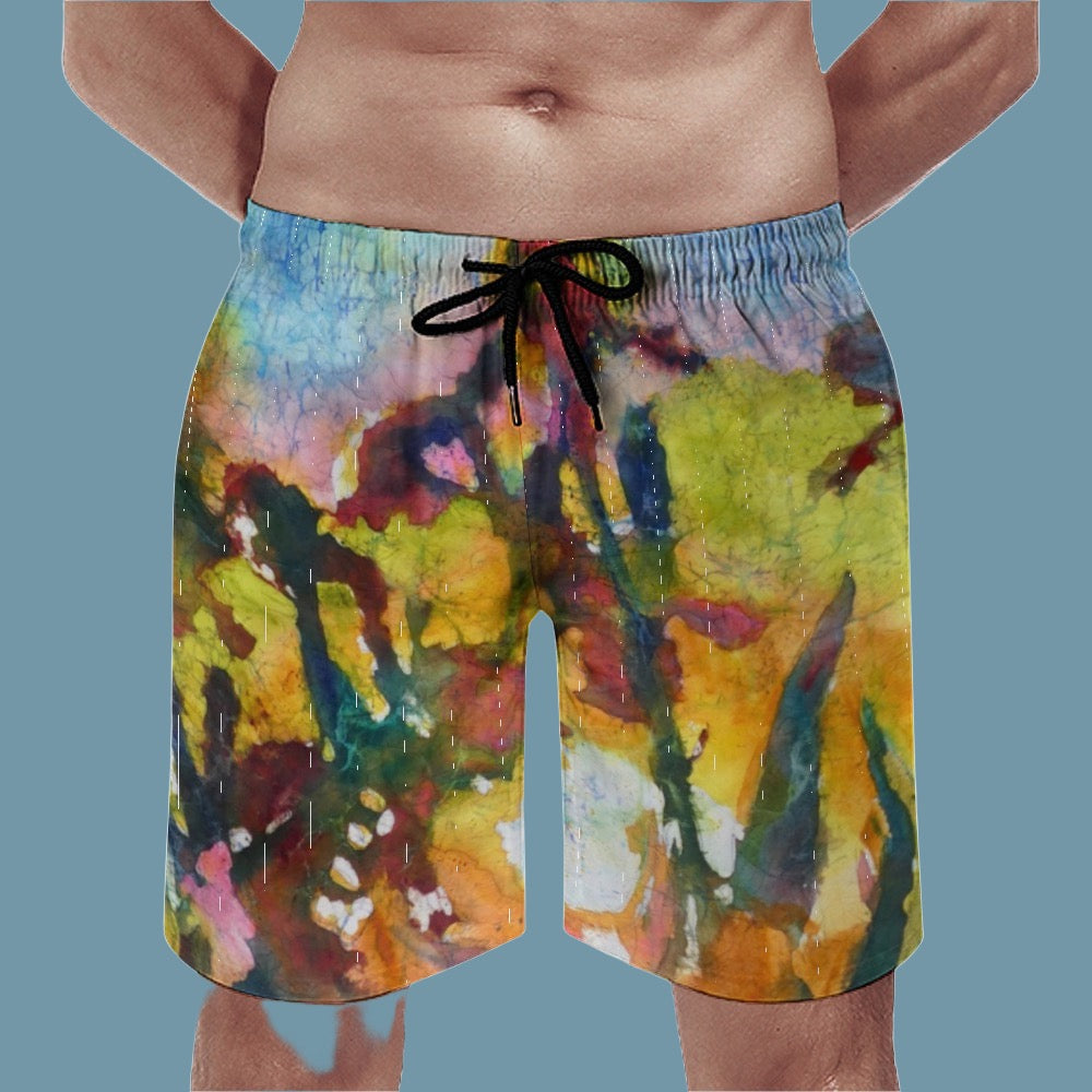 Batik Iris-Men's Shorts beach