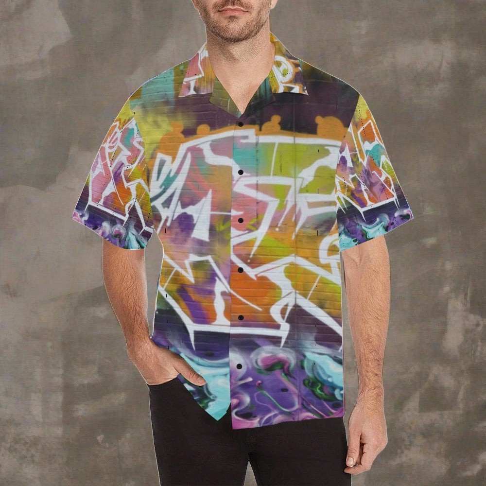 Graffiti City Men's Hawaiian Shirt