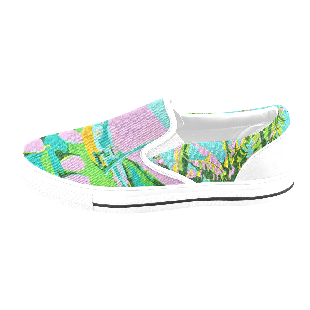 Kauai Beach Ladies Shoes Slip-on Canvas N