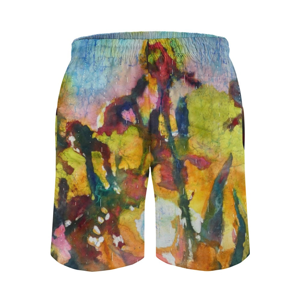 Batik Iris-Men's Shorts beach