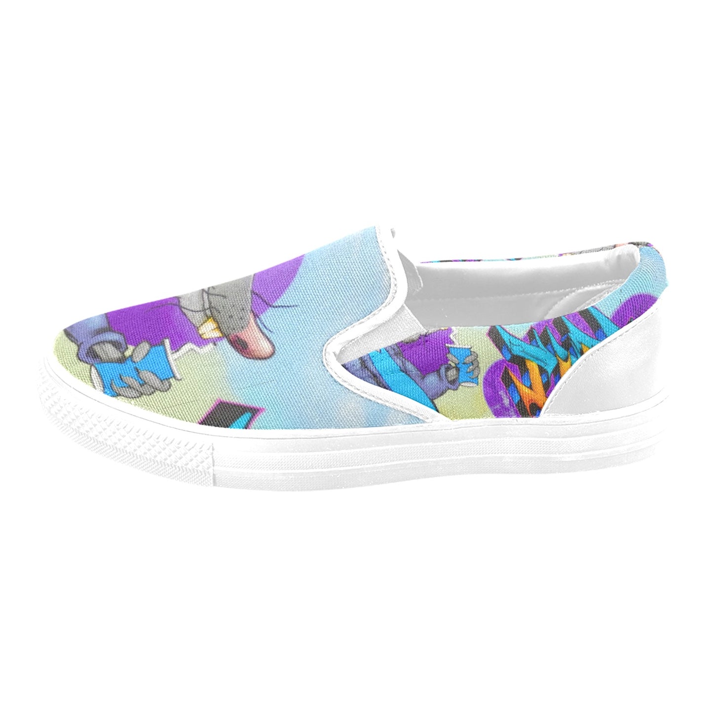 Graffiti Burnside Mens shoes Slip-on Canvas