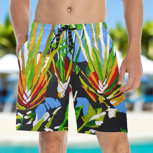 Kauai Botanical fan leaves Men's Shorts
