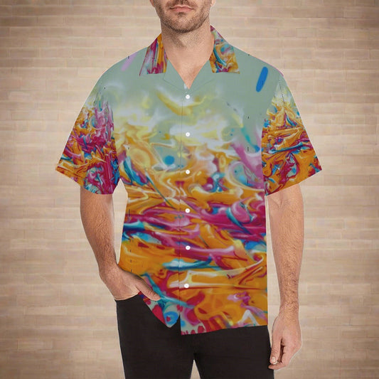 Graffiti Fire Men's Hawaiian Shirt