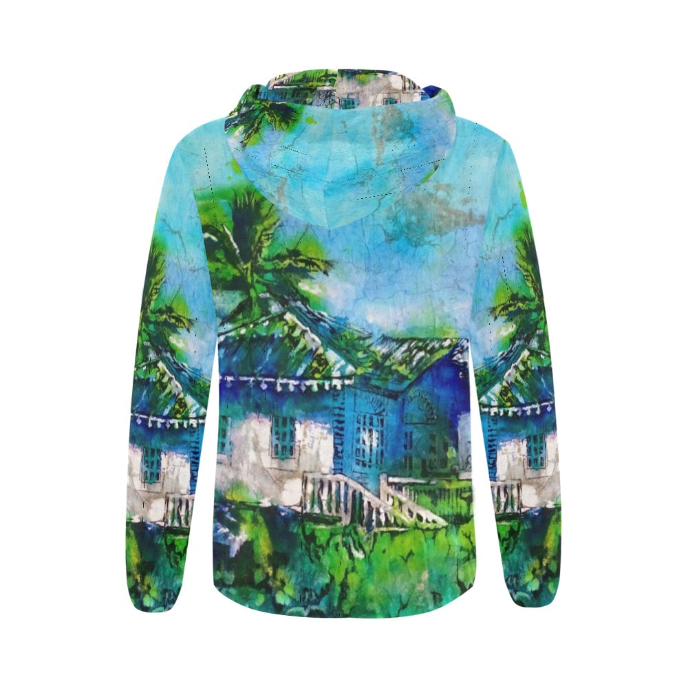 Batik Beach DR Ladies front zip Hoodie