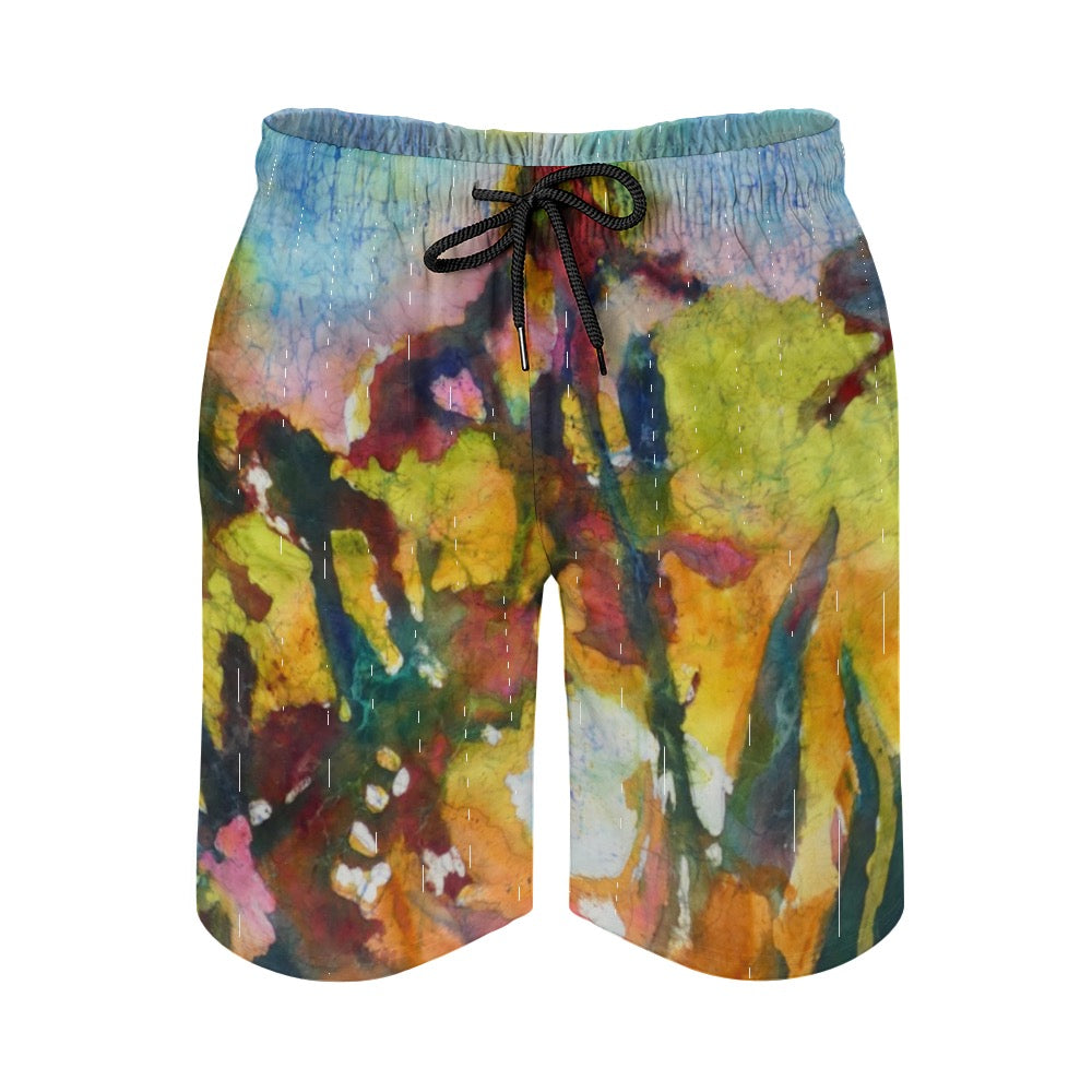 Batik Iris-Men's Shorts beach