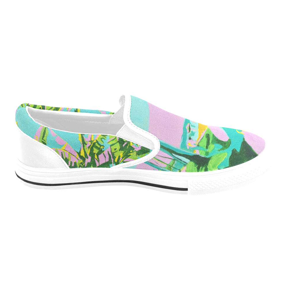 Kauai Beach Ladies Shoes Slip-on Canvas N