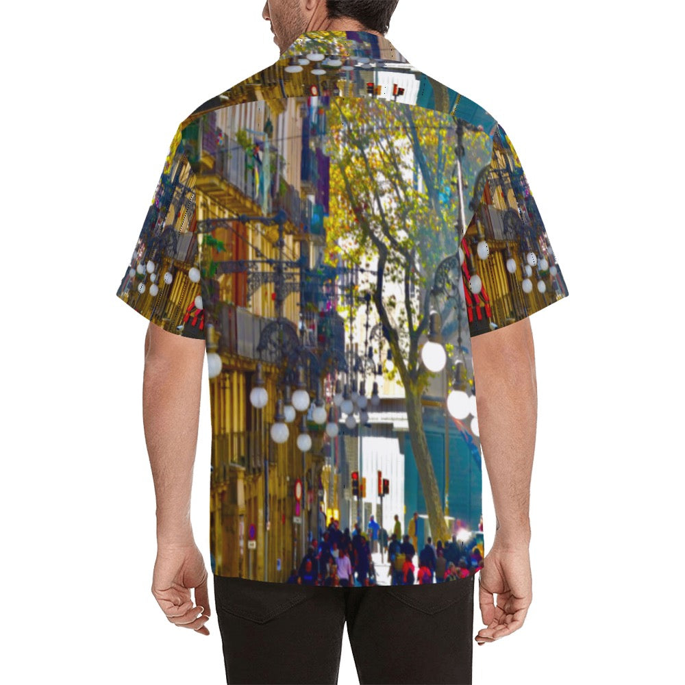 Gaudi Spain Men's Hawaiian Shirt