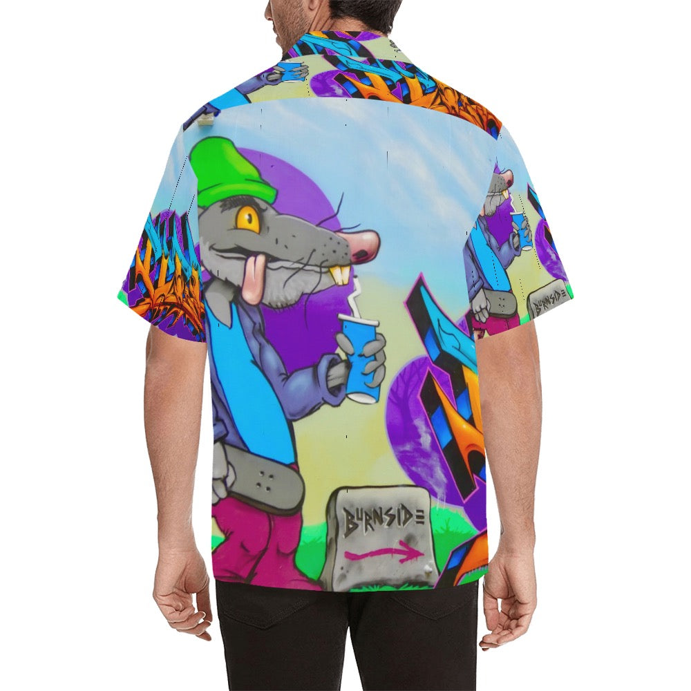 Graffiti Burnside Mens Hawaiian Shirt