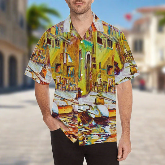 French Riviera Men's Hawaiian Shirt