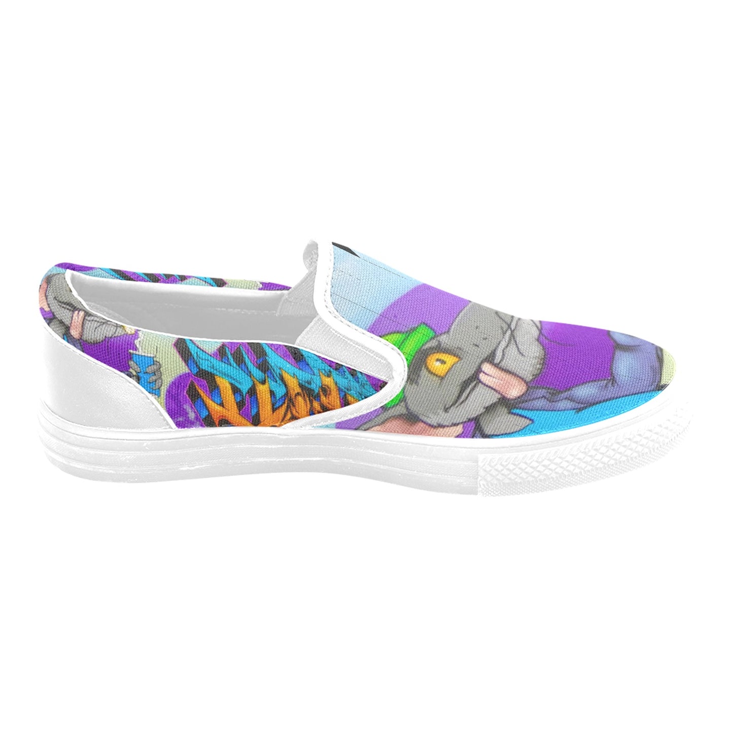 Graffiti Burnside Mens shoes Slip-on Canvas