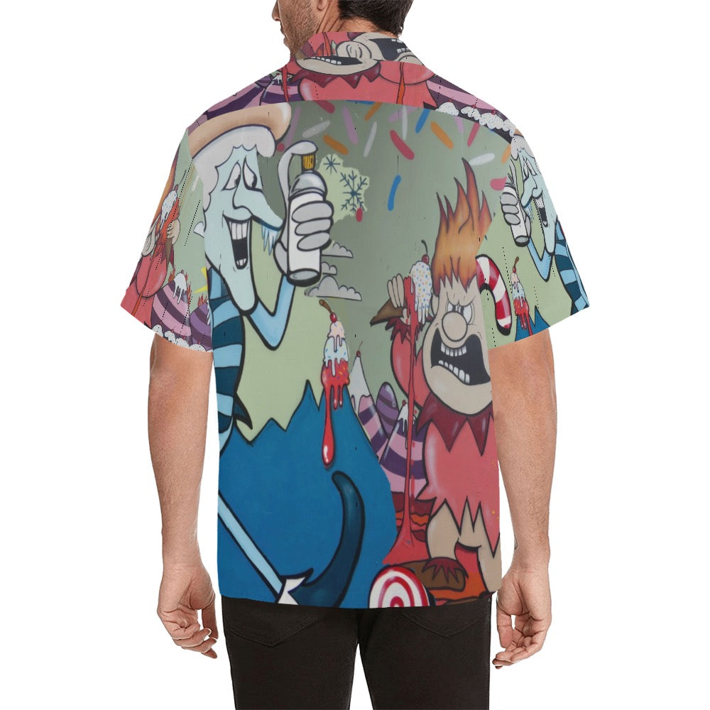 Graffiti Mizer Men's Hawaiian Shirt