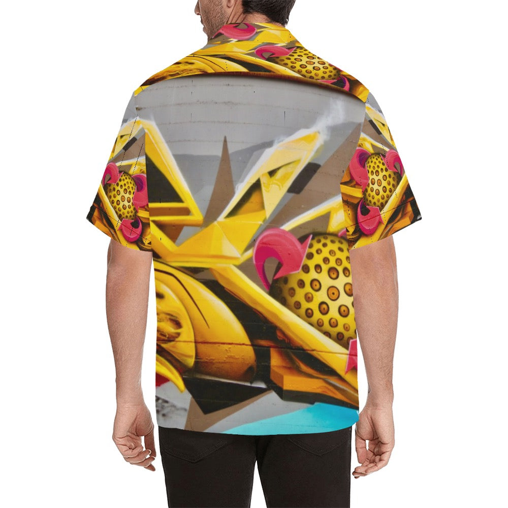 Graffiti Ball Men's Hawaiian Shirt