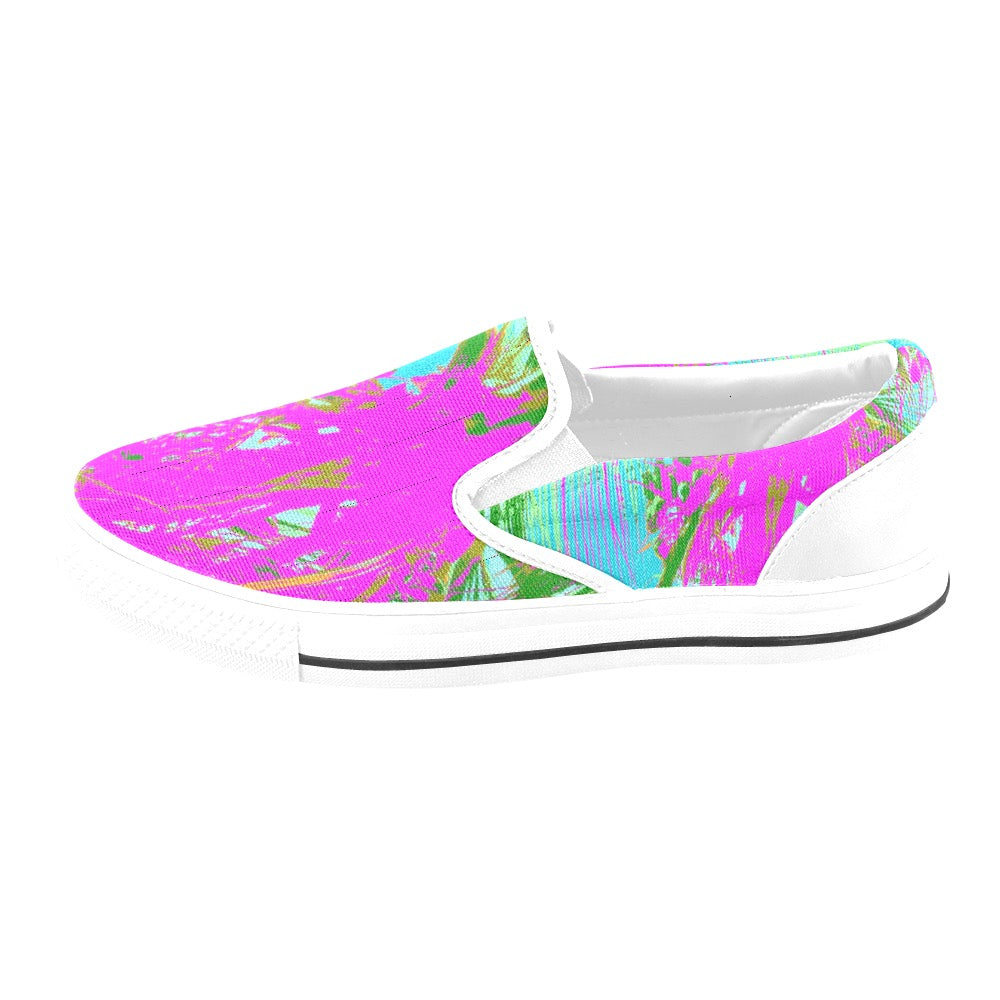 Kauai Neon Ladies Shoes Slip-on Canvas