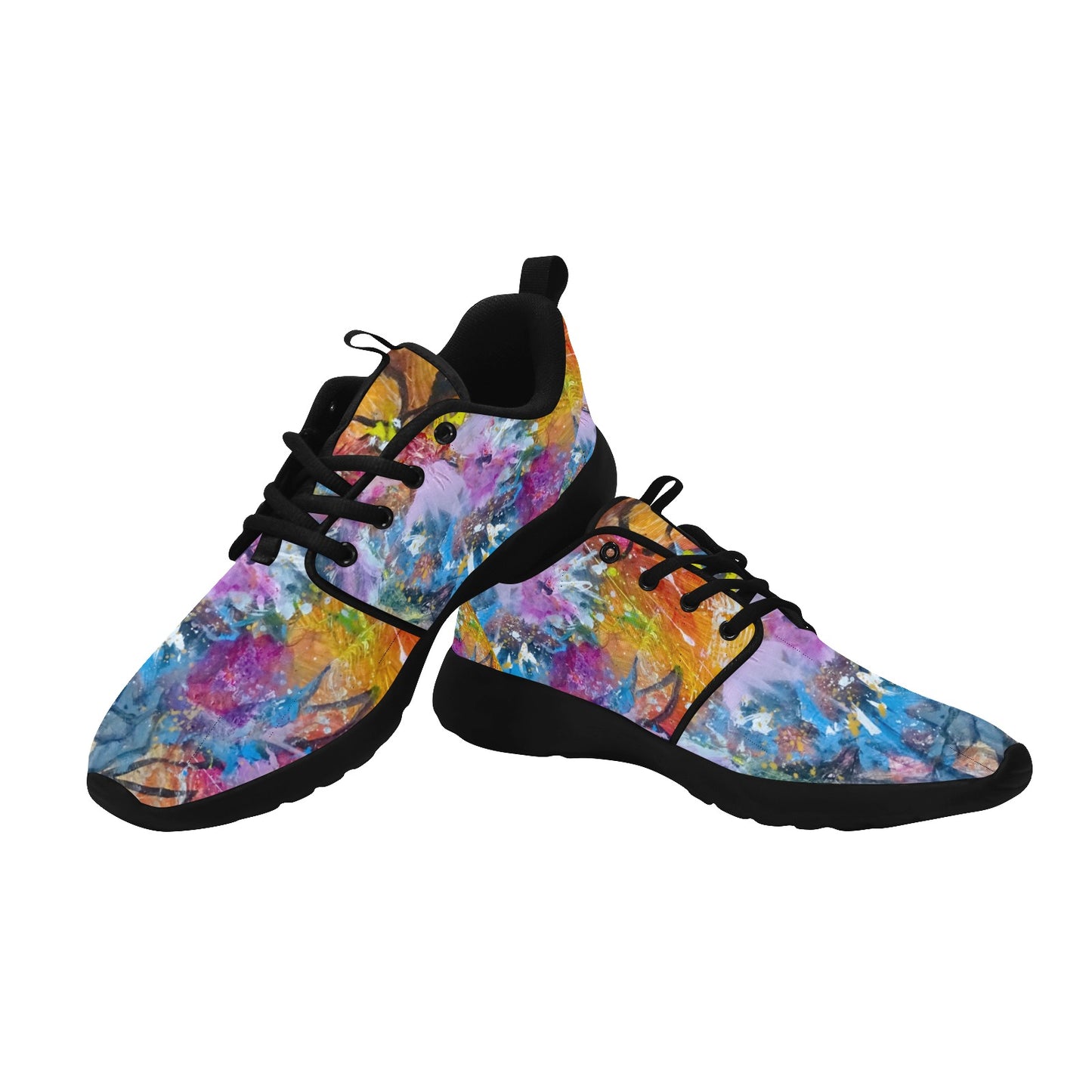 Floral Ladies Shoe Pull Loop Sneakers