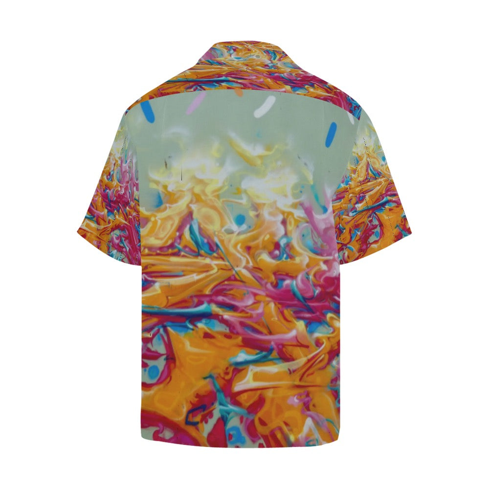 Graffiti Fire Men's Hawaiian Shirt