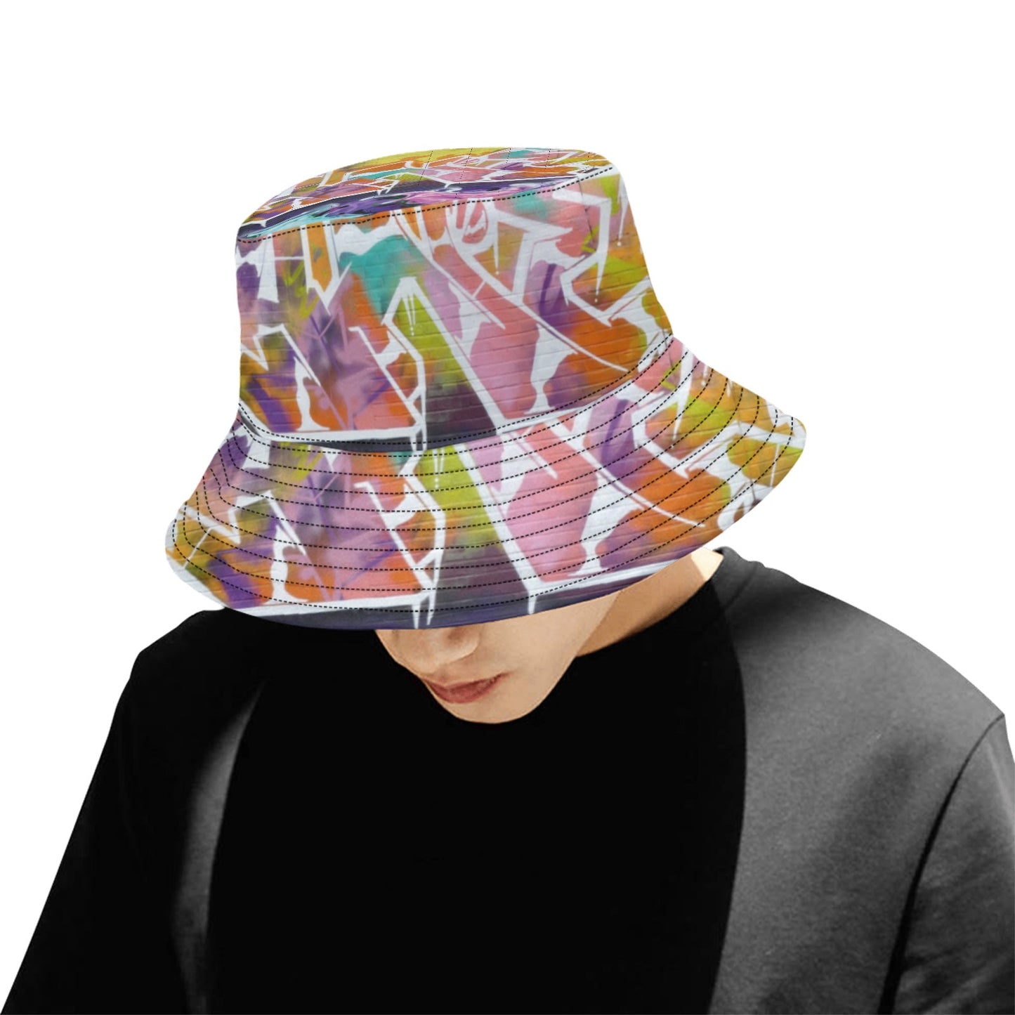 Graffiti City Hat Unisex Summer Bucket Hat