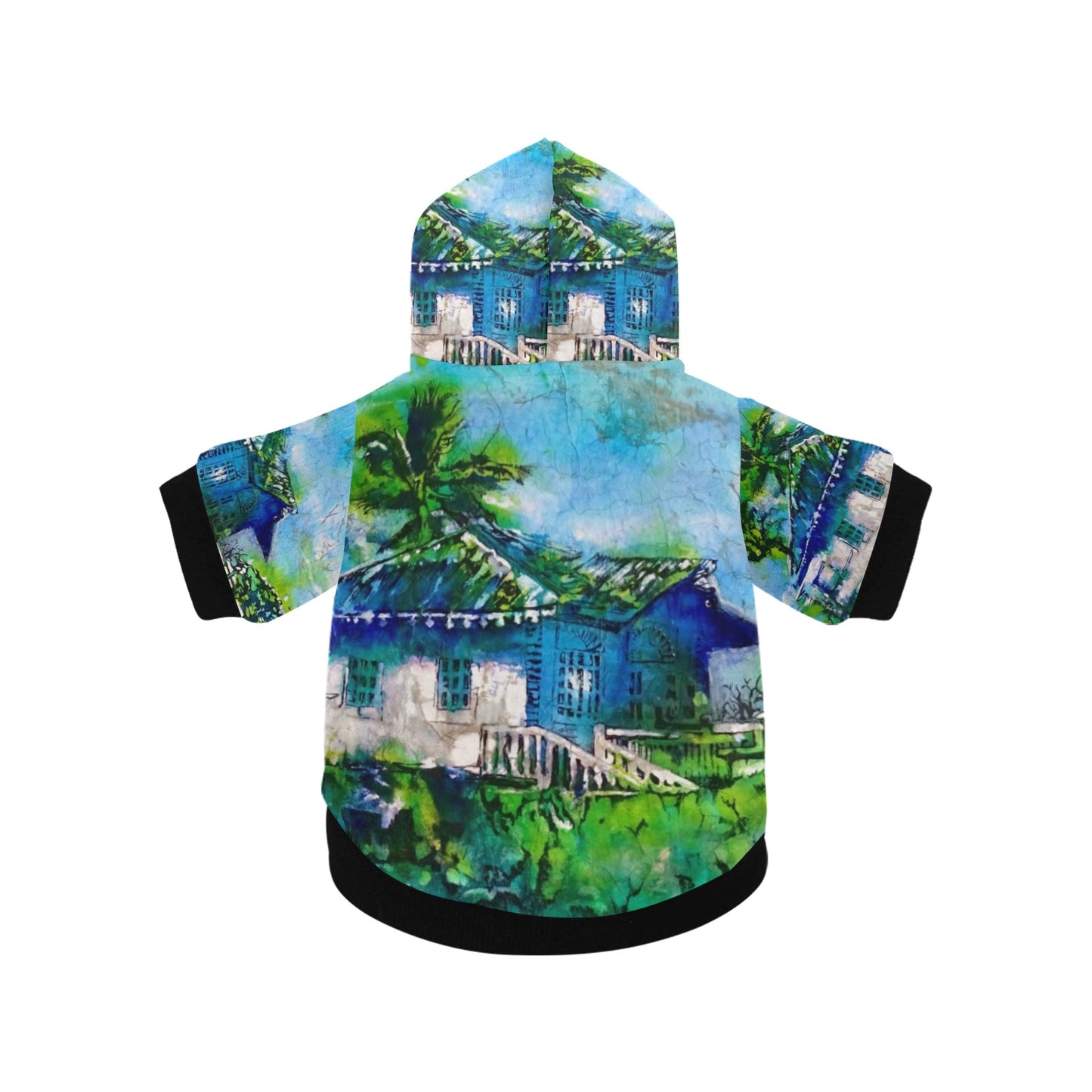 Batik Beach DR Dog Hoodie