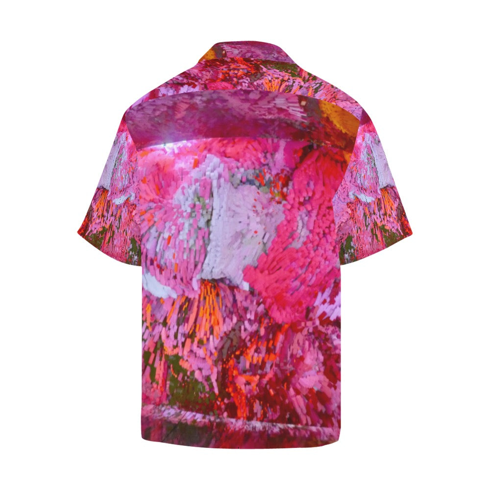 Gaudi Liquid Pinks Men's Hawaiian Shirt