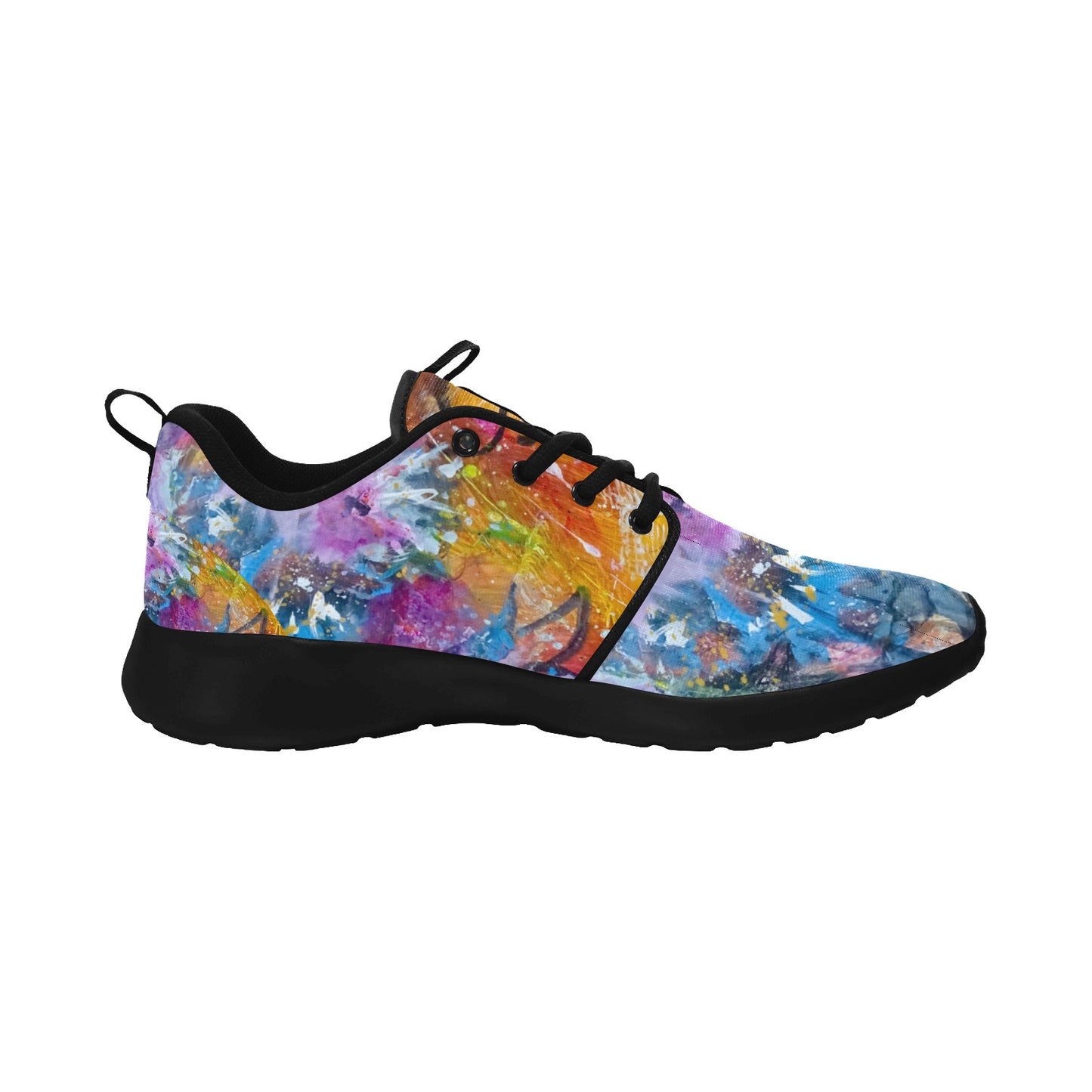 Floral Ladies Shoe Pull Loop Sneakers