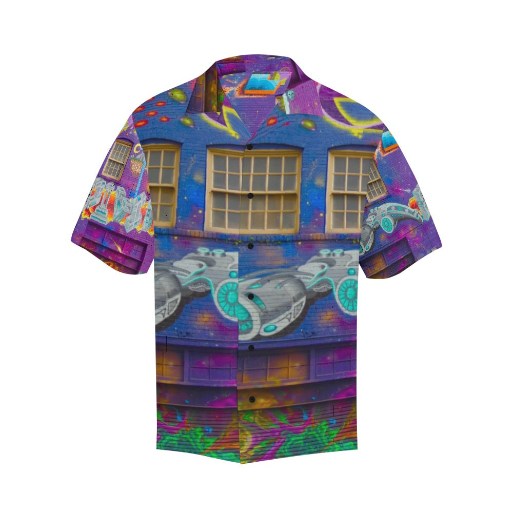 Graffiti Men's Hawaiian Shirt