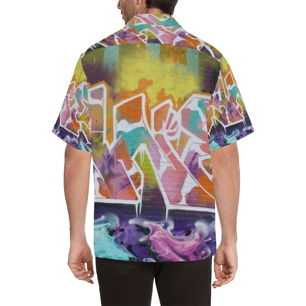 Graffiti City Men's Hawaiian Shirt