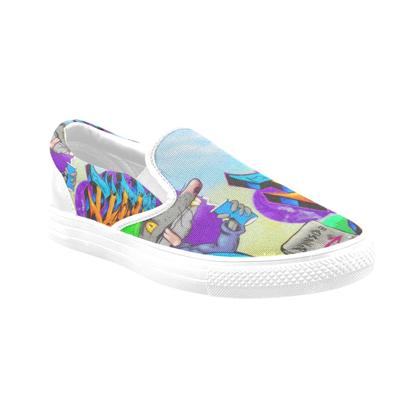 Graffiti Burnside Mens shoes Slip-on Canvas