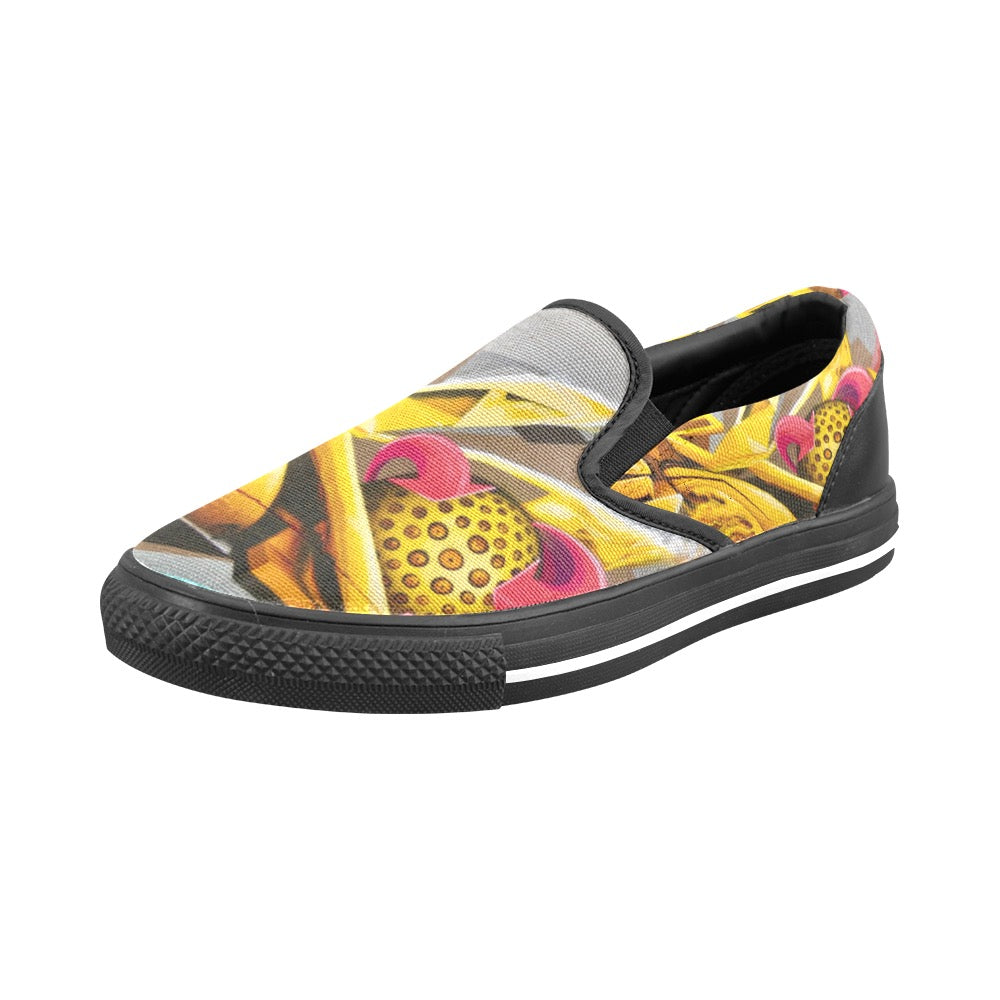 Graffiti Ball ladies shoes Slip-on Canvas