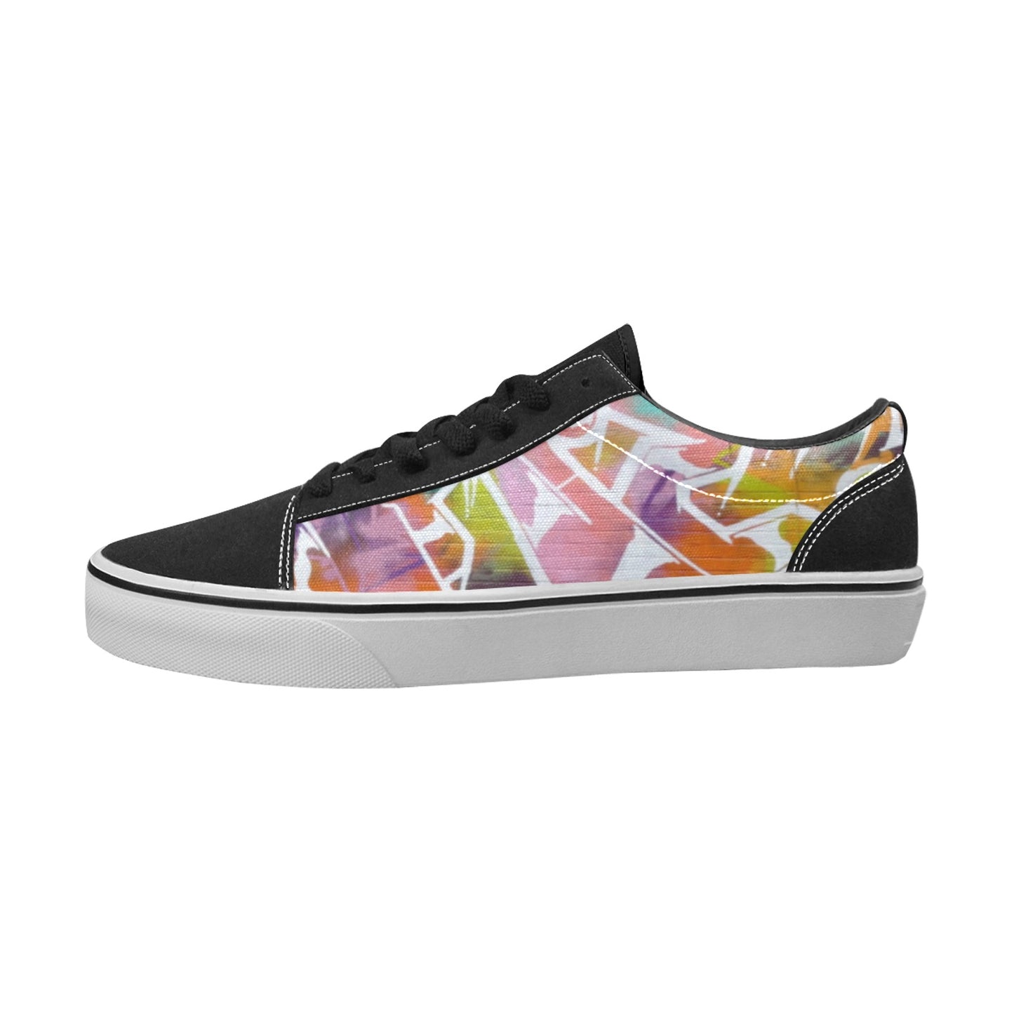 Graffiti City Men's Shoes Lace-Up Canvas Shoes