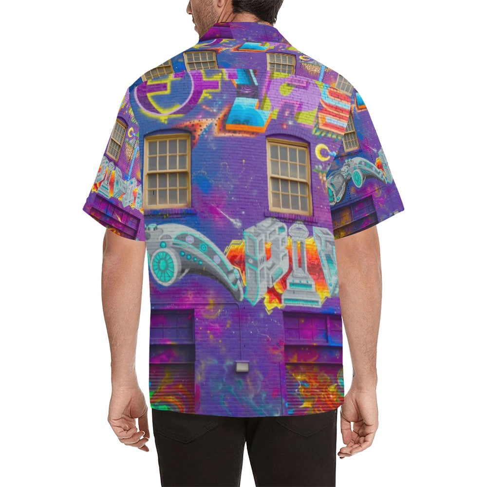 Graffiti Men's Hawaiian Shirt