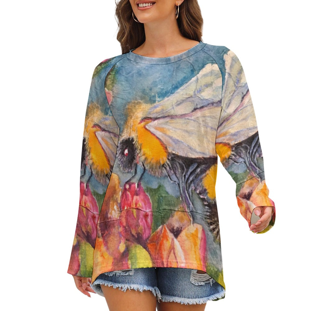 Batik Bee Ladies Shirt Long sleeve