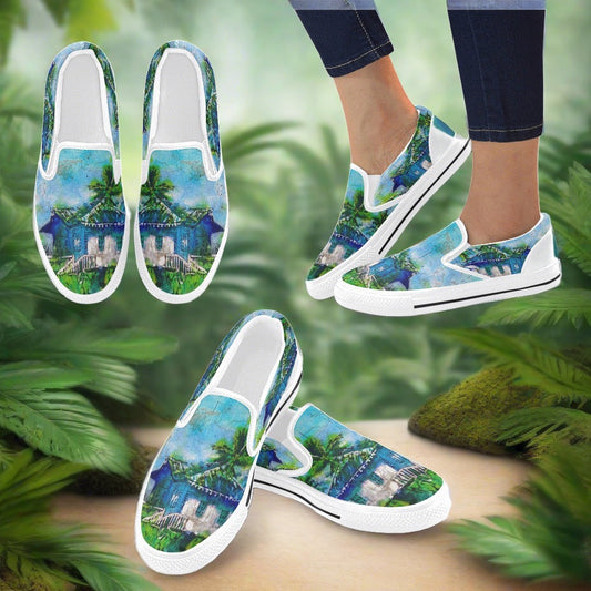 Batik Beach DR Ladies Shoes slip-on Canvas