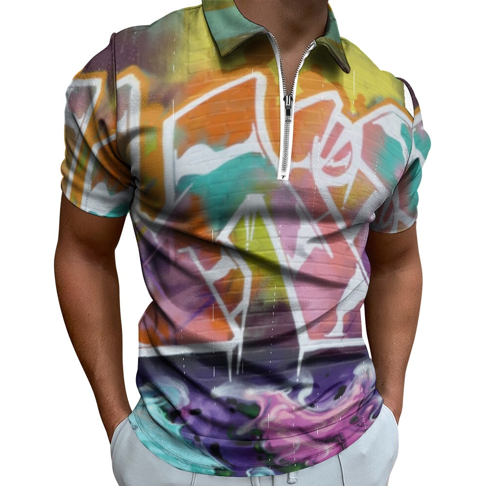 Graffiti City Mens Shirt SS polo shirt