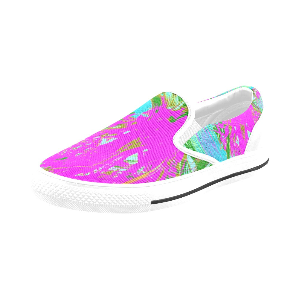 Kauai Neon Ladies Shoes Slip-on Canvas