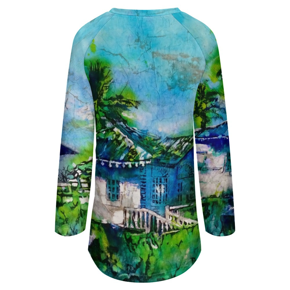 Batik Beach DR Ladies Shirt Long Sleeve