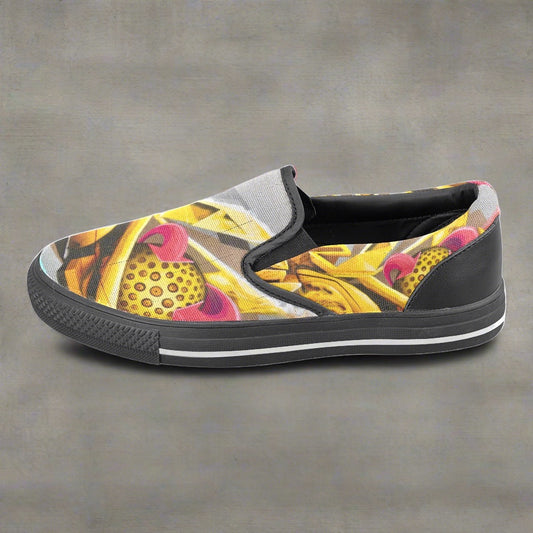 Graffiti Ball ladies shoes Slip-on Canvas