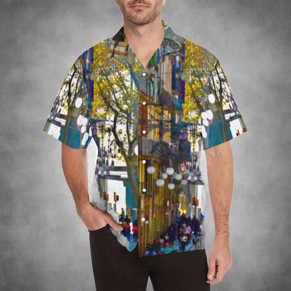 Gaudi Spain Men's Hawaiian Shirt