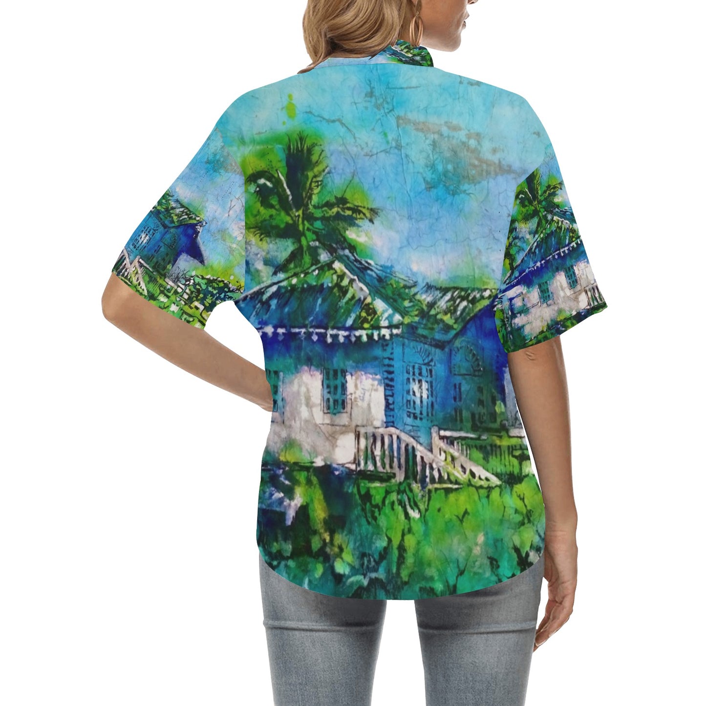 Batik Beach DR Ladies Hawaiian Shirt