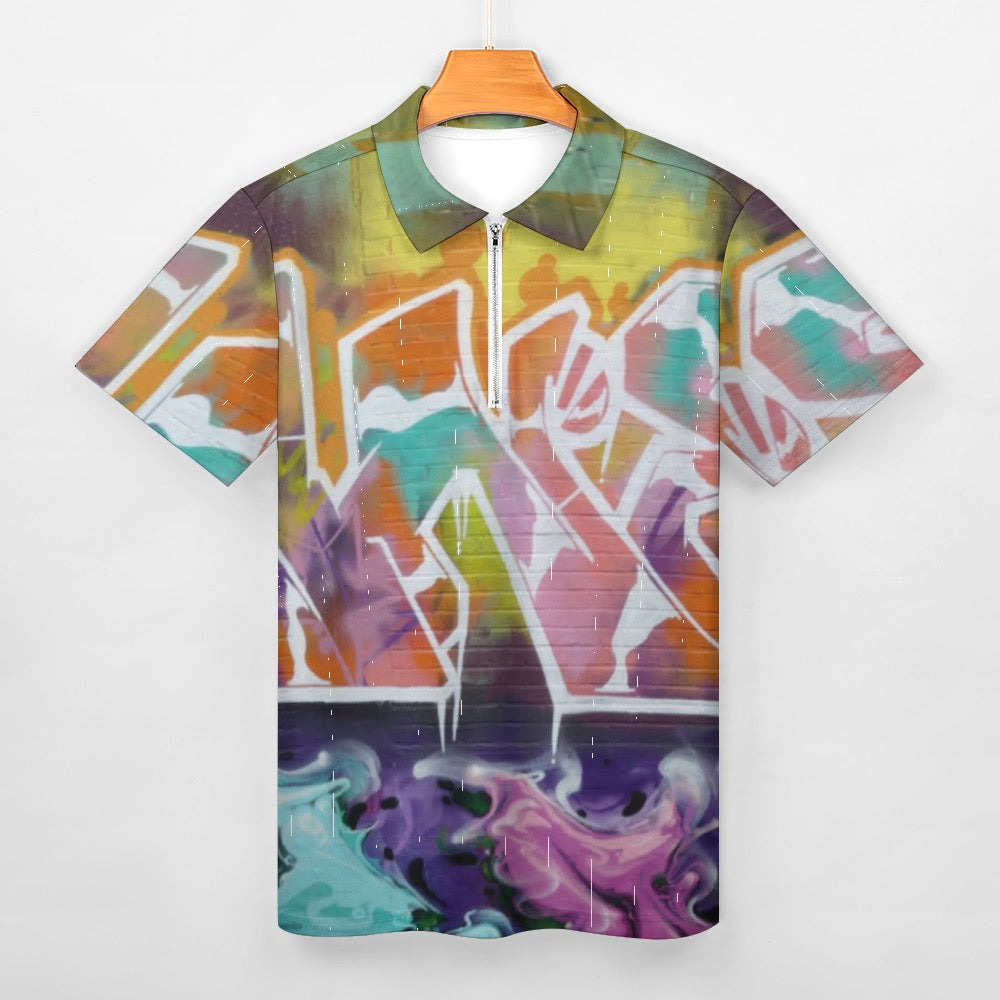 Graffiti City Mens Shirt SS polo shirt