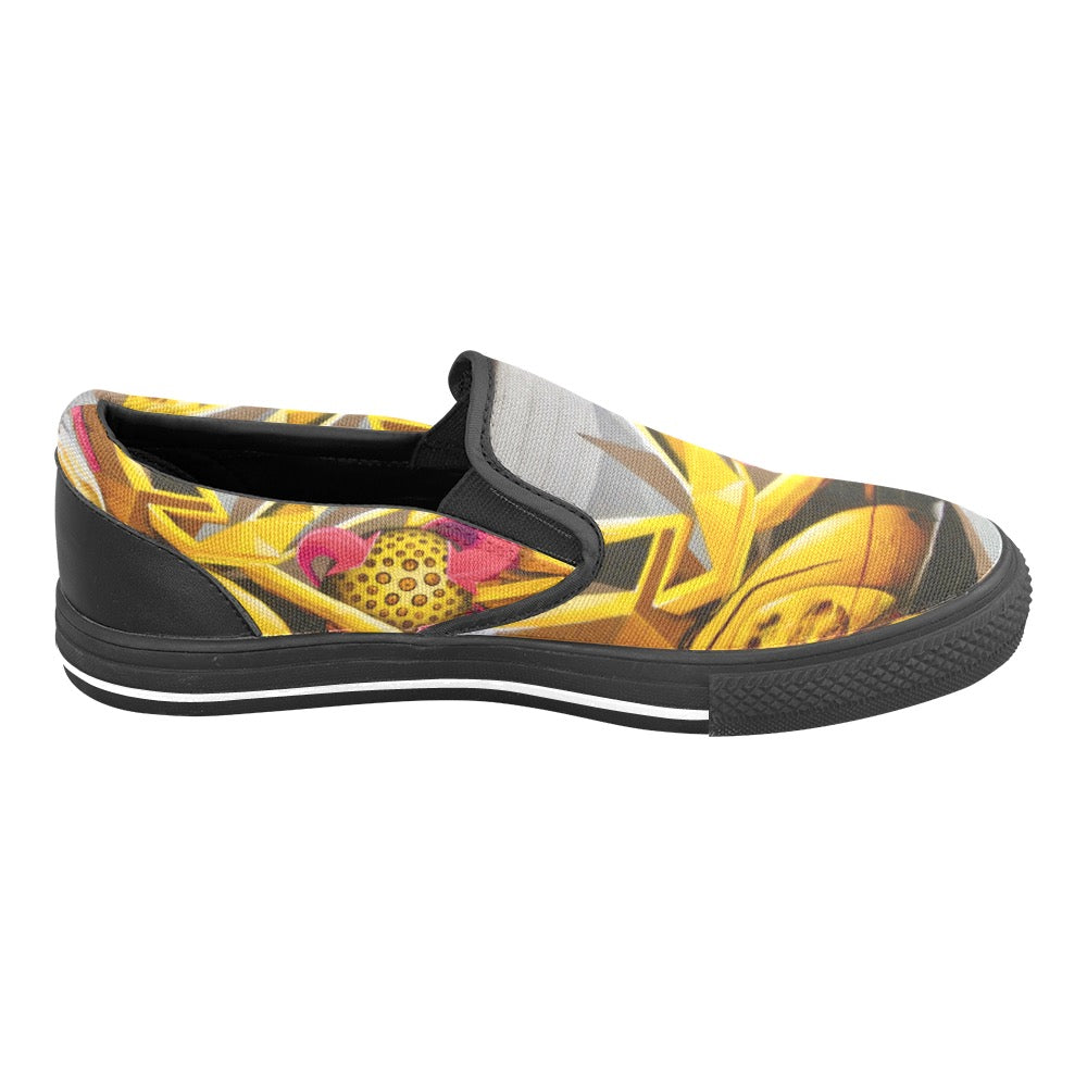 Graffiti Ball ladies shoes Slip-on Canvas