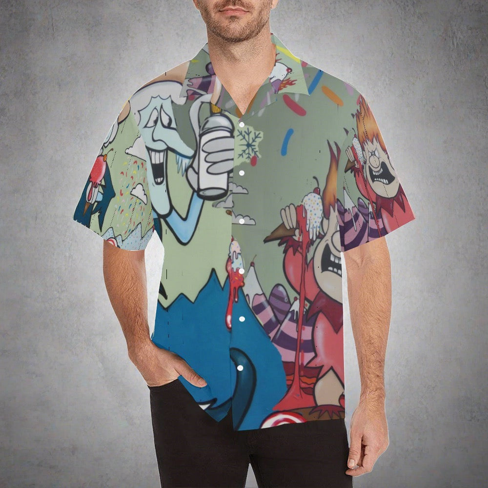 Graffiti Mizer Men's Hawaiian Shirt