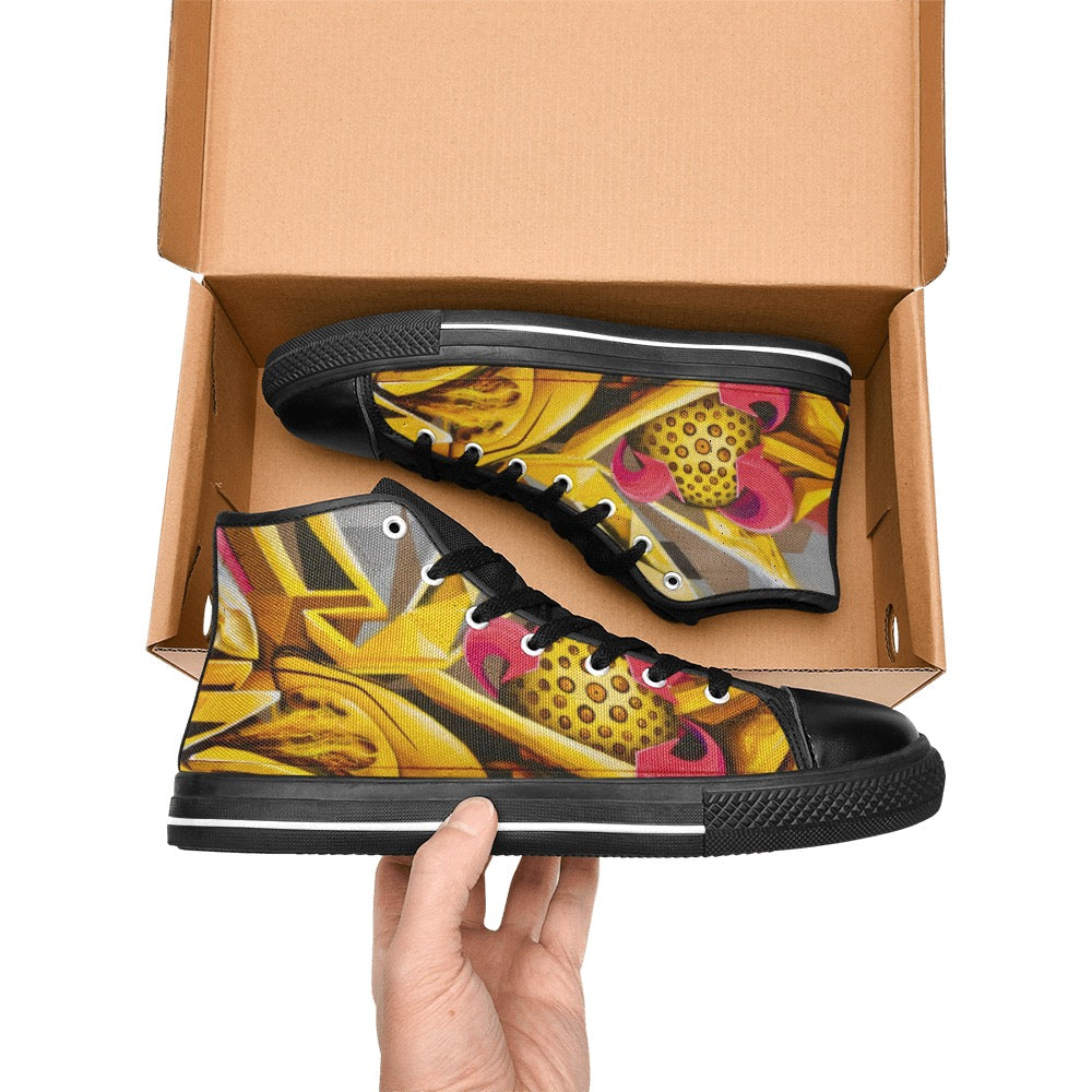 Graffiti Ball men’s shoes Aquila High Top Canvas