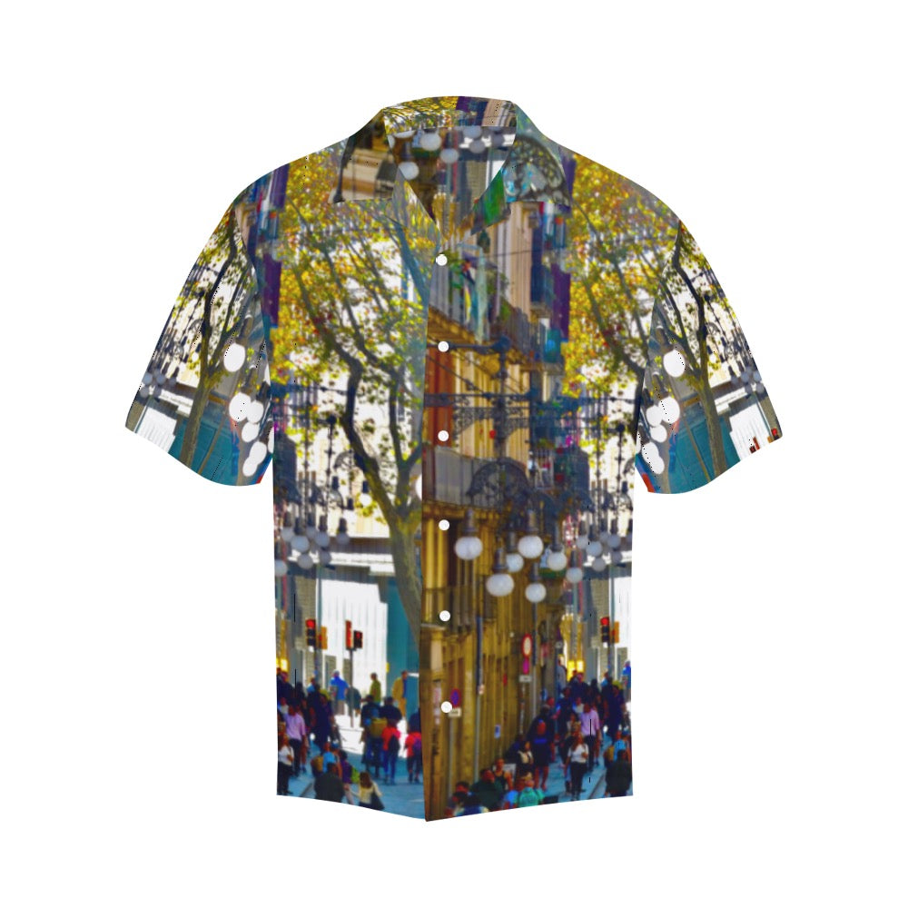 Gaudi Spain Men's Hawaiian Shirt