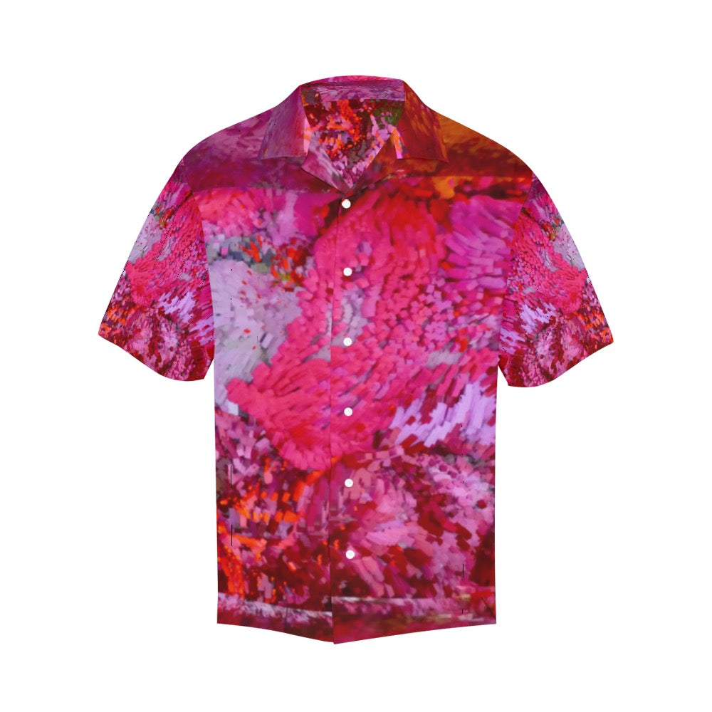 Gaudi Liquid Pinks Men's Hawaiian Shirt