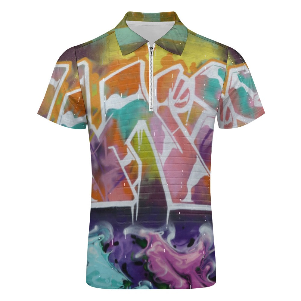 Graffiti City Mens Shirt SS polo shirt