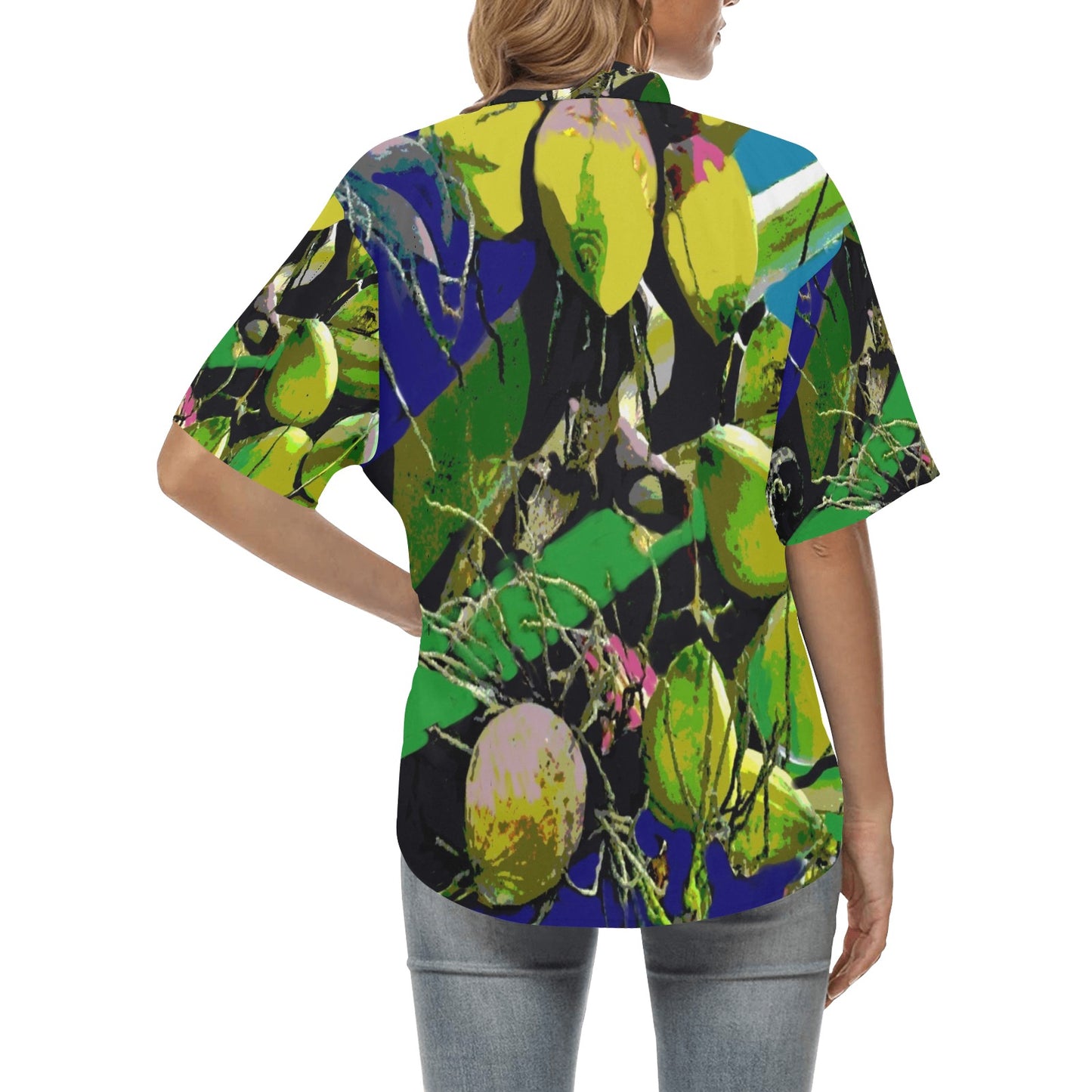 Kauai Coconuts Ladies Hawaiian Shirt